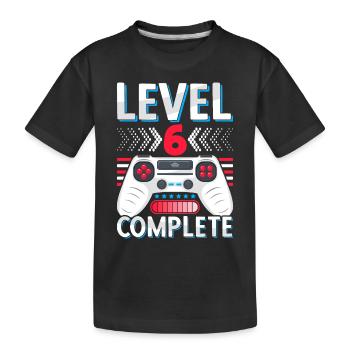 6. Klasse abgeschlossen Realschule Gymnasium Gamer - Kinder Premium Bio T-Shirt - Schwarz - Vorne