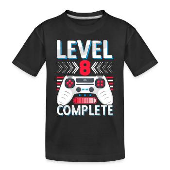 8. Klasse abgeschlossen Realschule Gymnasium Gamer - Kinder Premium Bio T-Shirt - Schwarz - Vorne