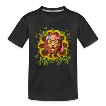 60s 70s Costume Hippie Soul - T-shirt bio Premium Enfant - noir - Devant