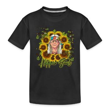 60s 70s Costume Hippie Soul - T-shirt bio Premium Enfant - noir - Devant