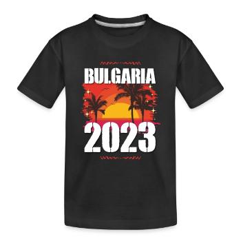 Bulgarie 2023 - T-shirt bio Premium Enfant - noir - Devant