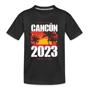 Cancun 2023 - Kinder Premium Bio T-Shirt - Schwarz - Vorne