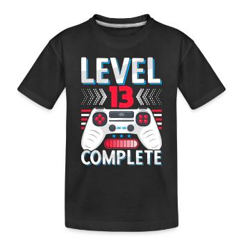 Abi Graduation 13th grade Abitur Gymnasium Level 13 - Kids' Premium Organic T-Shirt - black - Front