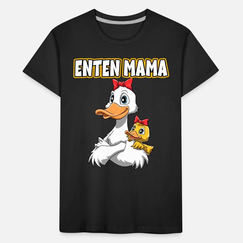 Beste Mama der Welt Muttertag Mutter Ente Kinder Premium Bio T-Shirt