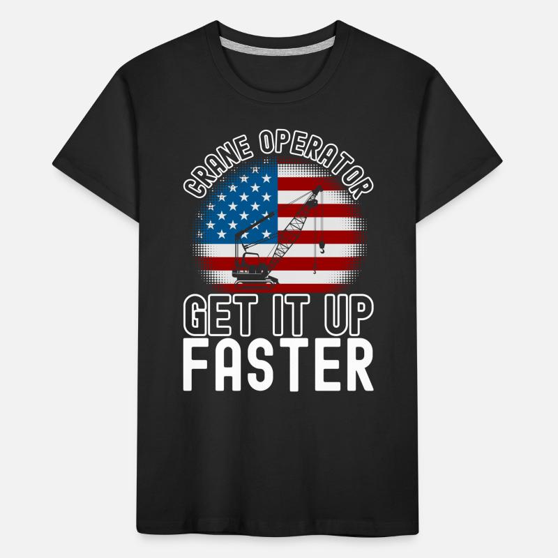 Crane operator Crane driver Kids' Premium Organic T-Shirt