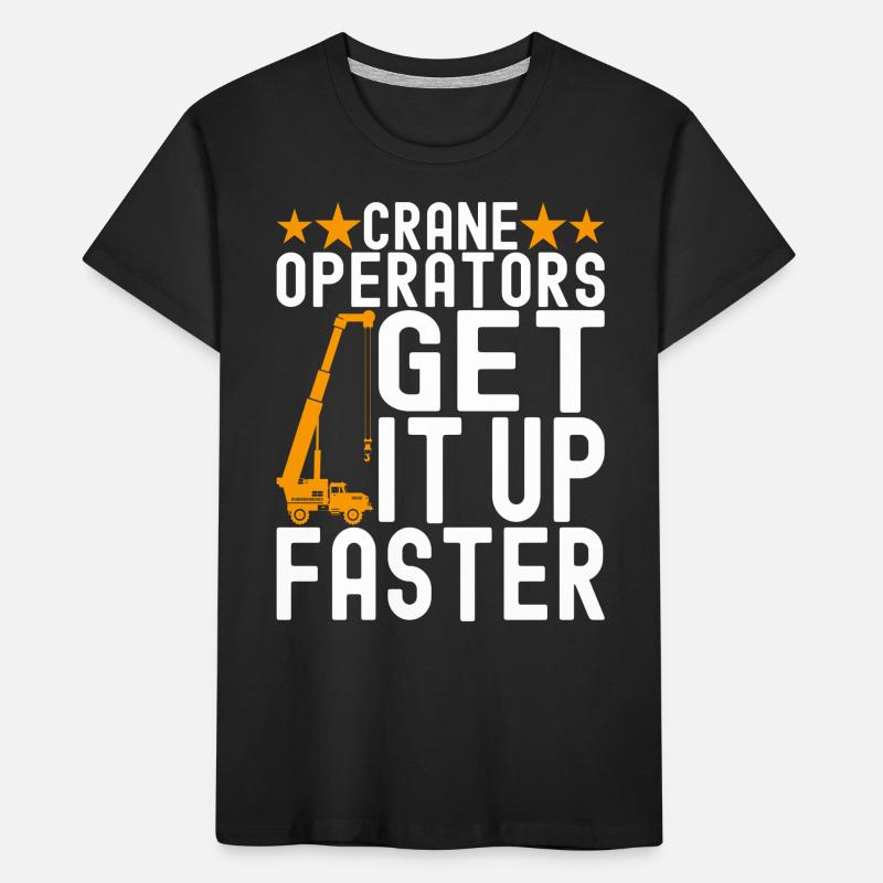 Crane operator Crane driver Kids' Premium Organic T-Shirt