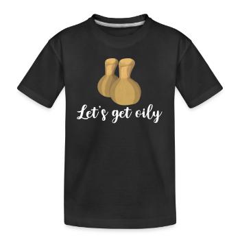 Aromatherapy Shirt Massage Oil - Kids' Premium Organic T-Shirt - black - Front