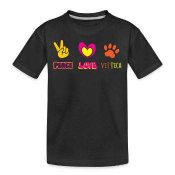 vétérinaire, vétérinaire, vétérinaire - T-shirt bio Premium Enfant - noir - Devant