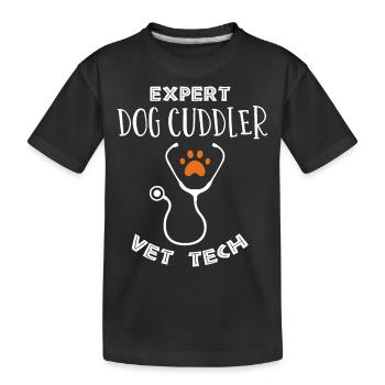 vétérinaire, vétérinaire, vétérinaire - T-shirt bio Premium Enfant - noir - Devant