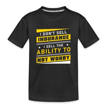 Agents d’assurance La capacité de - T-shirt bio Premium Enfant - noir - Devant