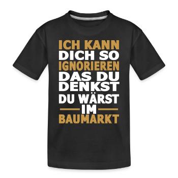 Verkäuferin Einzelhändler Einzelhandel Verkäufer - Kinder Premium Bio T-Shirt - Schwarz - Vorne