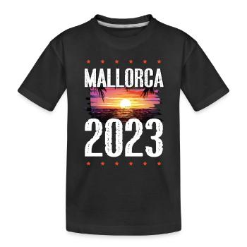 Mallorca 2023 - Kids' Premium Organic T-Shirt - black - Front
