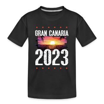 Gran Canaria 2023 - Kids' Premium Organic T-Shirt - black - Front