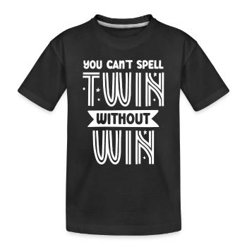Zwillinge Zwilling Humor Sarkastisch Lustig - Kinder Premium Bio T-Shirt - Schwarz - Vorne