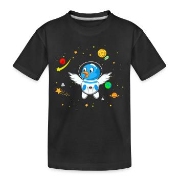 Hundezüchter Astronaut - Kinder Premium Bio T-Shirt - Schwarz - Vorne