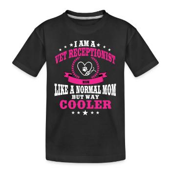 Lustige Tierärztin Rezeptionistin Mutter - Kinder Premium Bio T-Shirt - Schwarz - Vorne