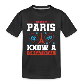 CONNAÎTRE PARIS, C’EST CONNAÎTRE UN ACCORD GREST 2 - T-shirt bio Premium Enfant - noir - Devant
