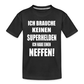Neffe Geburtstag - Kinder Premium Bio T-Shirt - Schwarz - Vorne