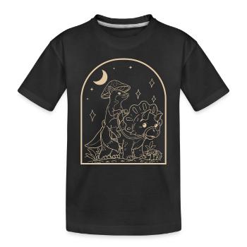 Cottagecore Fox - Kids' Premium Organic T-Shirt - black - Front