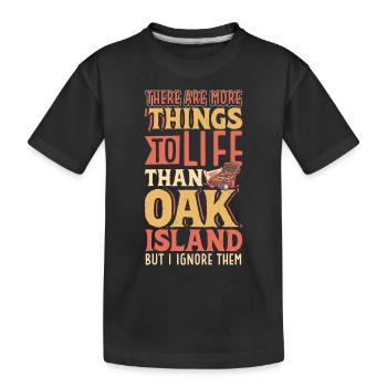 Oak Island / Treasure Hunting Oak Island Mystery - Kinder Premium Bio T-Shirt - Schwarz - Vorne