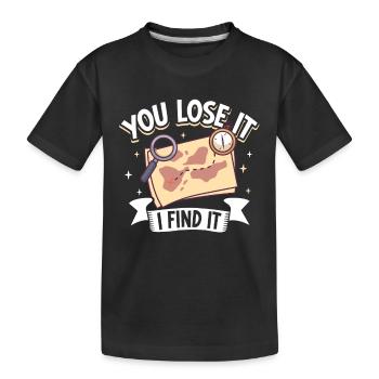 Oak Island / Chasse au trésor Oak Island Mystery - T-shirt bio Premium Enfant - noir - Devant