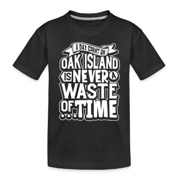 Oak Island / Chasse au trésor Oak Island Mystery - T-shirt bio Premium Enfant - noir - Devant