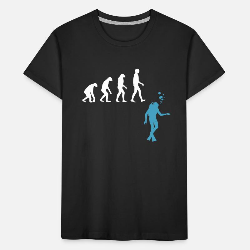 Scuba Diving Evolution Diving Fins Kids' Premium Organic T-Shirt