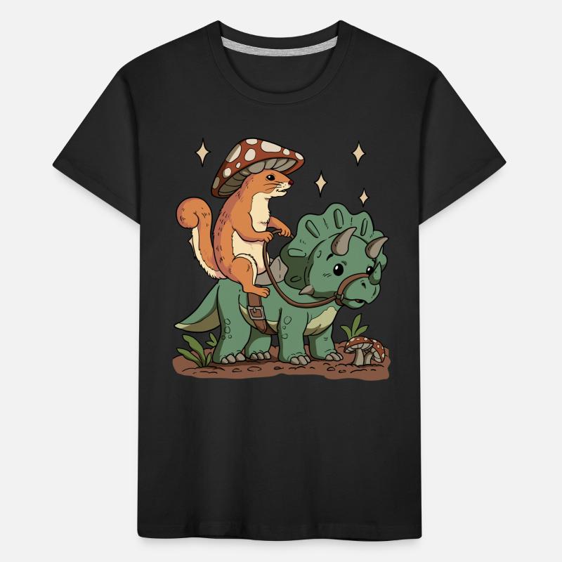 Cottagecore Squirrel Kids' Premium Organic T-Shirt