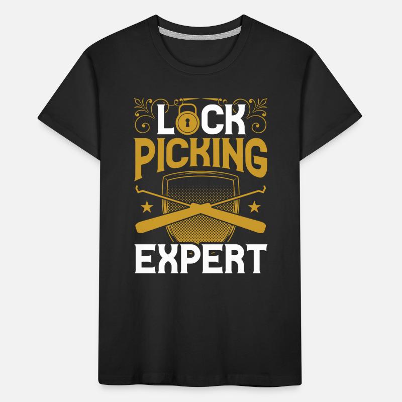 Lockpicking Expert Lock Lock Picking Cracking T-shirt bio Premium Enfant