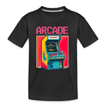 Retro Arcade Game Videospiel für Gamer - Kinder Premium Bio T-Shirt - Schwarz - Vorne