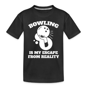 Bowling Bowling Club Bowling Bowling Club - Kids' Premium Organic T-Shirt - black - Front