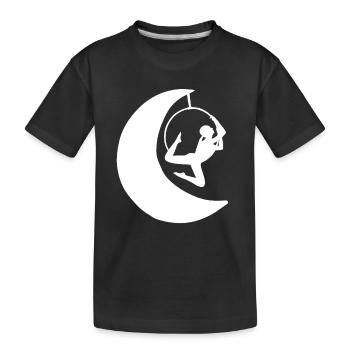 Cheerleader Tumbling Acrobat Cartwheel Mom - Kids' Premium Organic T-Shirt - black - Front
