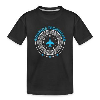 Fantastique technicien en avionique pour les amateurs de - T-shirt bio Premium Enfant - noir - Devant