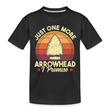 Nur noch eine Arrowhead Funny Vintage Arrowhead - Kinder Premium Bio T-Shirt - Schwarz - Vorne