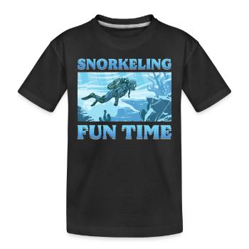 Plongée en apnée Plongée Natation Plongée - T-shirt bio Premium Enfant - noir - Devant