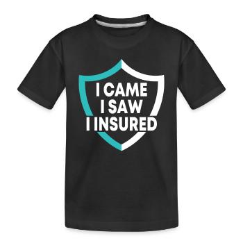 Versicherungsvertreter Design - Kinder Premium Bio T-Shirt - Schwarz - Vorne