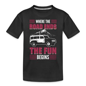 Offroader Offroading Off-Roading Off-Road Rennen - Kinder Premium Bio T-Shirt - Schwarz - Vorne