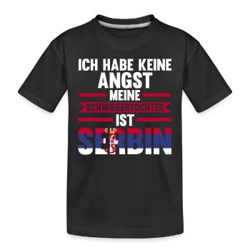 Ich habe keine Angst meine Schwiegertochter ist Se - Kinder Premium Bio T-Shirt - Schwarz - Vorne