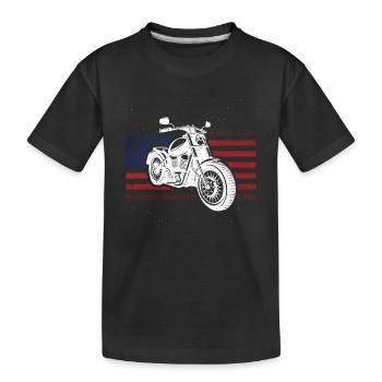 Patriotic Moto Vintage US US - T-shirt bio Premium Enfant - noir - Devant