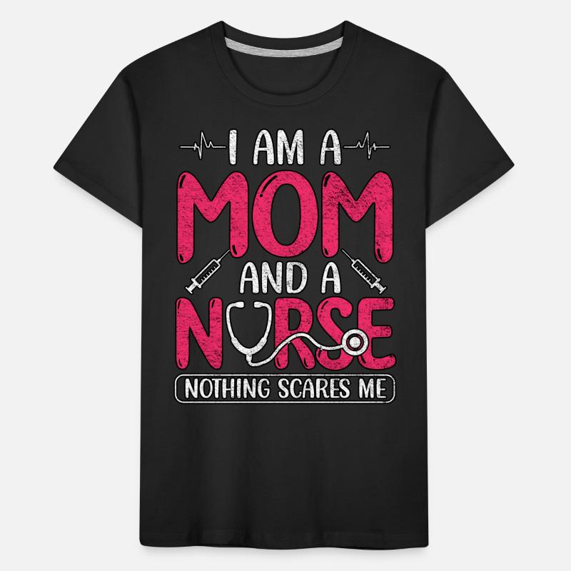 Ich bin eine Mutter und eine Krankenschwester Muttertagskrankenpflegeschule Kinder Premium Bio T-Shirt