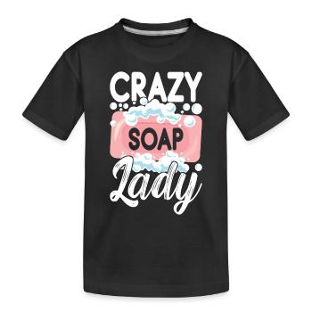 Seifenmacher Seife Machen - Kinder Premium Bio T-Shirt - Schwarz - Vorne