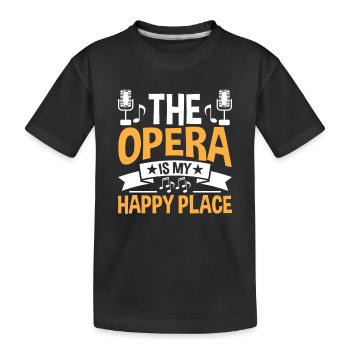 Musik Musical Chor Oper Sängerin - Kinder Premium Bio T-Shirt - Schwarz - Vorne