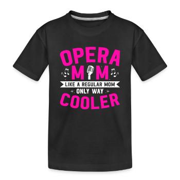 Musik Musical Chor Oper Sängerin - Kinder Premium Bio T-Shirt - Schwarz - Vorne