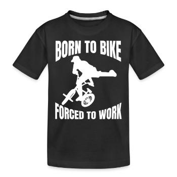 Cyclists Cycling Cycling Cycling Cyclists - Kids' Premium Organic T-Shirt - black - Front