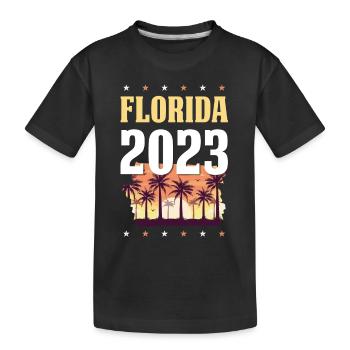 Florida 2023 - Kids' Premium Organic T-Shirt - black - Front