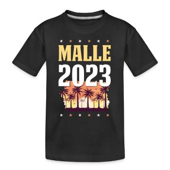 Malle 2023 - Kids' Premium Organic T-Shirt - black - Front