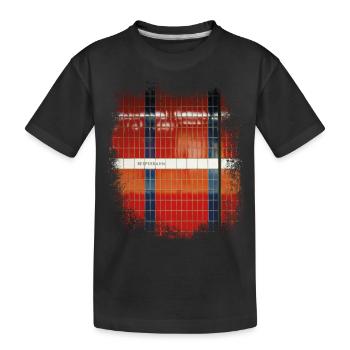 Hamburg Reeperbahn Ubahn Station Kult Souvenir - Kinder Premium Bio T-Shirt - Schwarz - Vorne