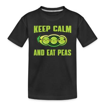 Drôle de costume de gousse de pois - T-shirt bio Premium Enfant - noir - Devant
