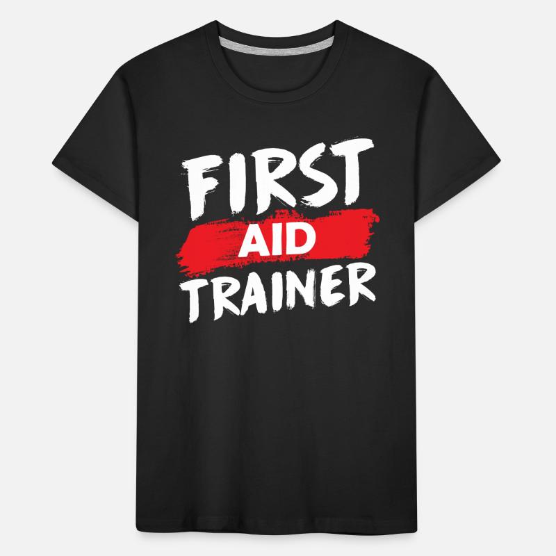 First Aid Instructor Course Teachers Immediate Measures Kids' Premium Organic T-Shirt