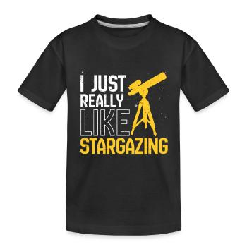 Stargazer Poison Cosmologie Observation des étoiles - T-shirt bio Premium Enfant - noir - Devant
